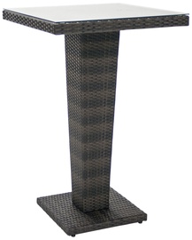 Garden4you Wicker Bar Table Dark Brown