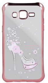 Beeyo Girly Back Case For Samsung Galaxy A5 A510 Transparent/Pink