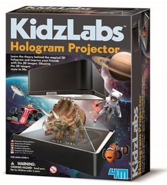 Intelektuāla rotaļlieta 4M KidzLabs Hologram, melna