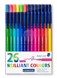 Фломастер Triplus Color brilliant, односторонние, 26 шт.