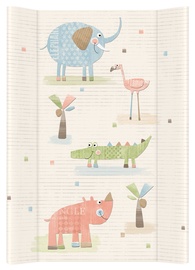 Ceba Baby Hard Changing Mat Short Elephant Gang Ecru