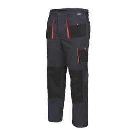 Рабочие штаны Sara Workwear King 11-511, черный/oранжевый, хлопок/полиэстер, XLS размер