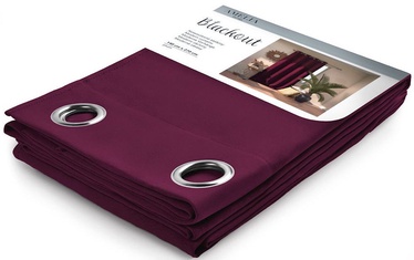AmeliaHome Blackout Curtains Plum 140x270cm