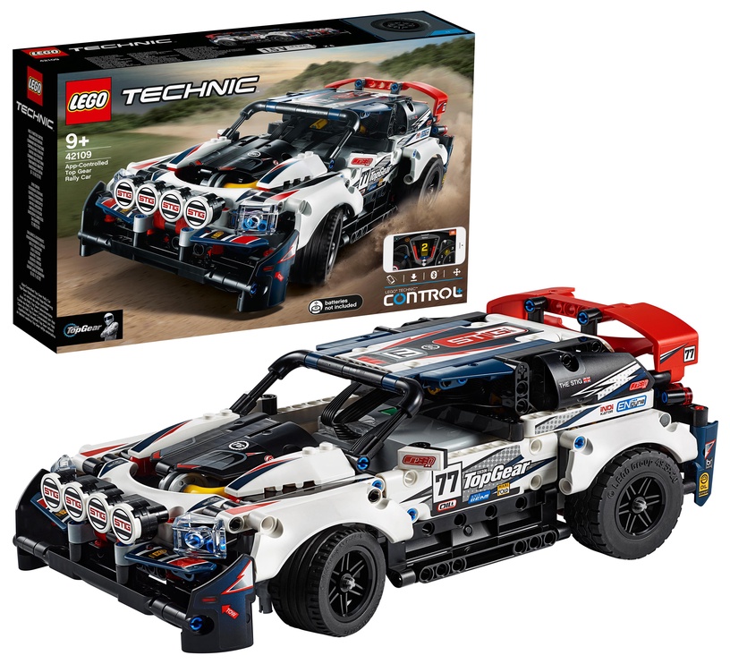 Konstruktor LEGO Technic Rakenduse kaudu juhitav ralliauto Top Gear 42109, 463 tk