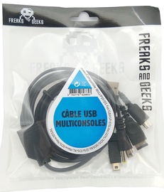 Freaks And Geeks USB Multiconsole Cable Wii U/PSP/All DS-3DS