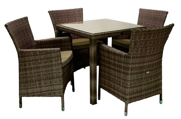 Home4you Wicker Garden Furniture Set 5pcs