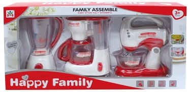 Игрушечная домашняя техника, набор кухонной техники Family assemble 613042128, белый/красный