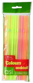Asi Collection Cocktail Straws Coloured 40gab/Ø5mm/21cm