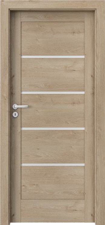 Полотно межкомнатной двери Porta Verte Home G4 Verte Home G4, правосторонняя, дубовый, 203 x 84.4 x 4 см