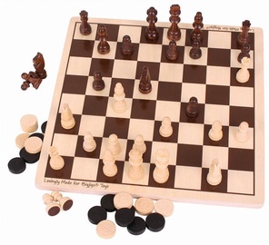 Bigjigs Toy Draughts And Chess Set BJ789