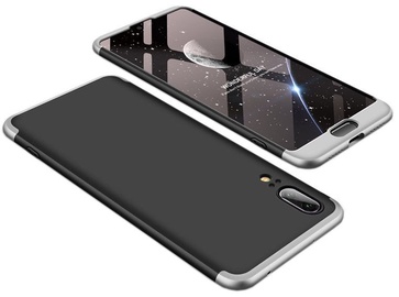 Hurtel 360 Protection Full Body Cover For Huawei P20 Black/Silver