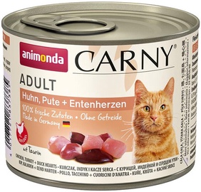 Animonda Carny Adult Chicken & Turkey & Duck Hearts 200g