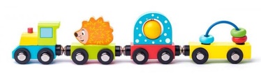 Transpordivahendite mänguasjade komplekt WOODY Educational Magnetic Train 93057, mitmevärviline