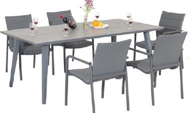Lauko stalas Domoletti UNT-682A-T, pilkas, 180 x 90 x 72 cm