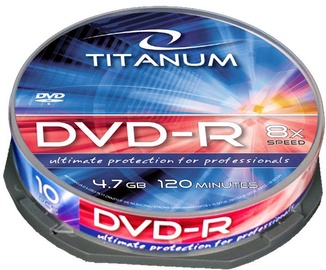 Esperanza 1071 Titanum 8x 4.7GB Cake Box 10 DVD's