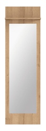 Veidrodis Black Red White Balder Riviera Oak, kabinamas, 45x145 cm