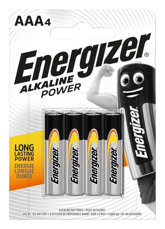 Baterijas Energizer BEAB2-MN2400, AAA, 1.5 V, 4 gab.