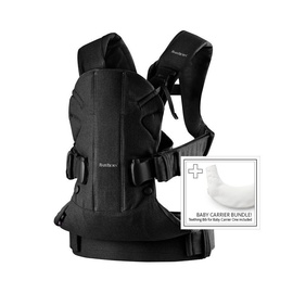 BabyBjorn Baby Carrier One With Bib Tencel Black 698001
