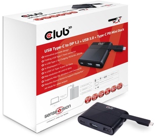 Club 3D USB Type-C To DP 1.2/USB 3.0/Type-C Charging Mini Dock