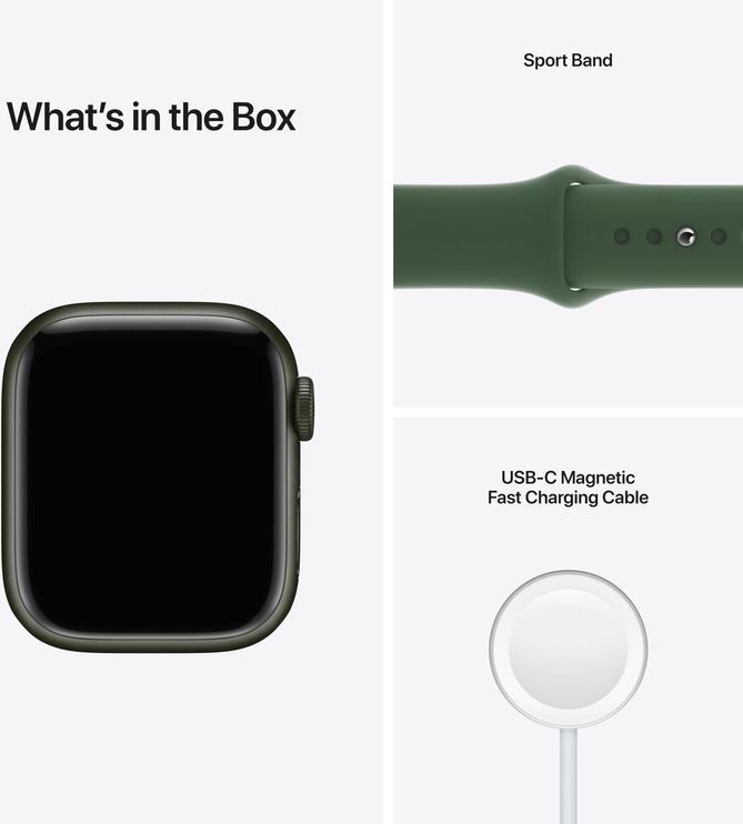 Умные часы Apple Watch 7 GPS 41mm, зеленый