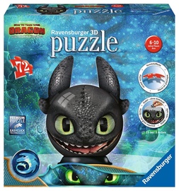 3D пазл Ravensburger How To Train Your Dragon: The Hidden World 11145, 13 см x 13 см