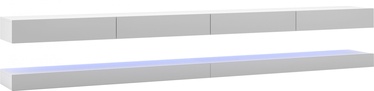 TV-laud Fly Double, valge/hall, 280 cm x 34 cm x 45 cm