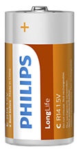 Philips R14 LongLife Battery x2