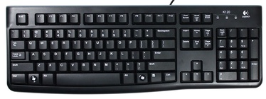 Клавиатура Logitech K120 EN/RU, черный