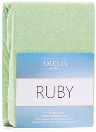 AmeliaHome Ruby Frote Bedsheet 180-200x200 Light Green 12