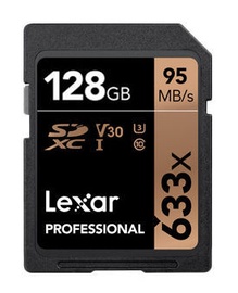 Atmiņas karte Lexar 128GB Professional SDXC Card 633x U3 V30