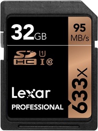 Lexar 32GB Professional SDHC 633X UHS-1 Class 10 U1