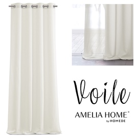 Дневные шторы AmeliaHome Voile, кремовый, 250 см x 160 см