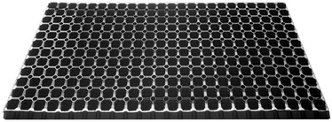 Durvju paklājs Verners Domino Ricco, melna, 1500 mm x 1000 mm x 10 mm