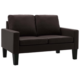 Диван VLX Faux Leather 288754, коричневый, 130 x 76 x 82.5 см