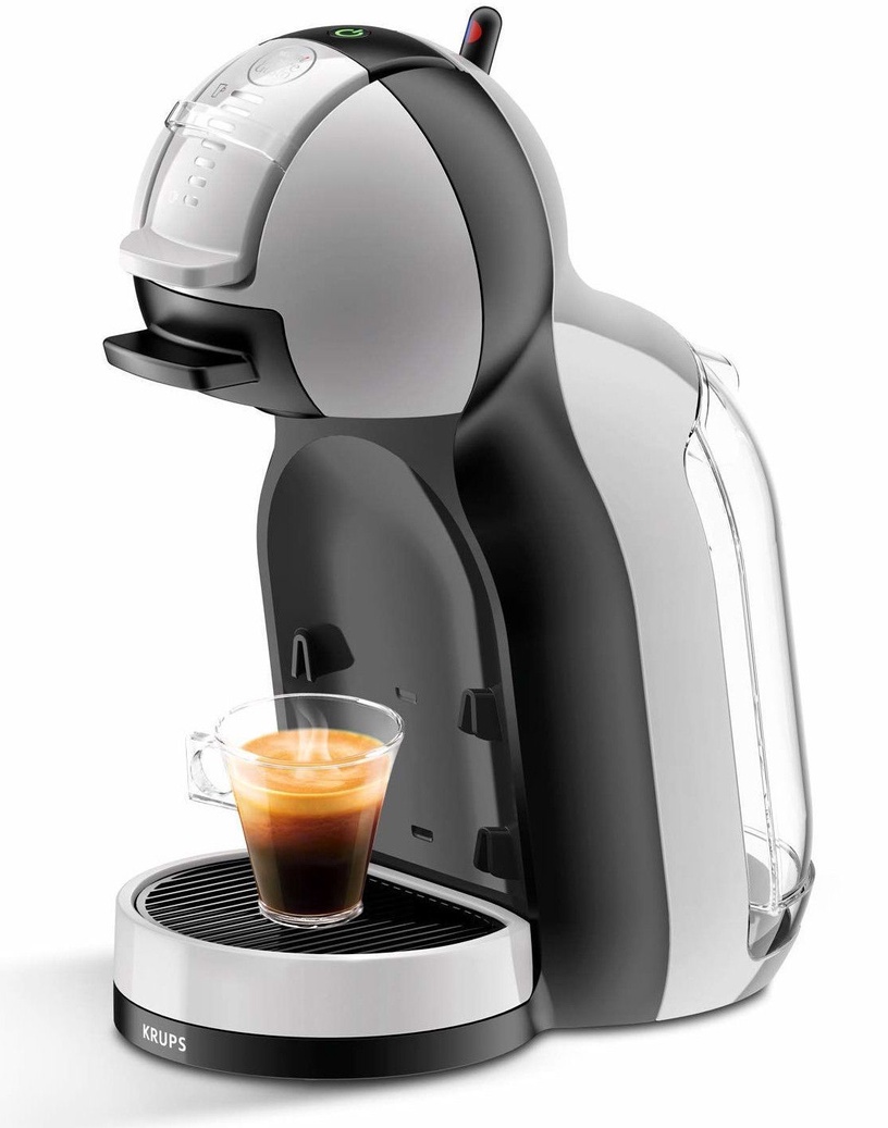 Kapsulas kafijas automāts Krups Dolce Gusto Mini Me KP123B, balta/pelēka