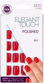 Комплект накладных ногтей Elegant Touch Polish Polished Red Oval