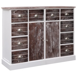 Комод VLX Wood 284174, коричневый/белый, 30x113x79 см