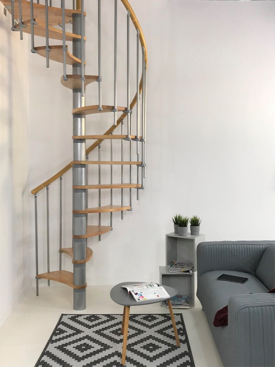 Винтовая лестница Wave Plus, 140 см x 258 - 280 см