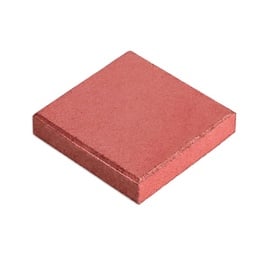 Bloks, 37.5 x 37.5 x 7 cm, sarkana