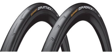 Continental Set Grand Prix Attack&Force III 28" Black 700x23 (23-622)