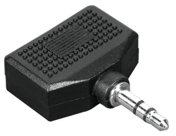 Hama Adapter Jack 3.5mm to Jack 3.5mm x2 Black