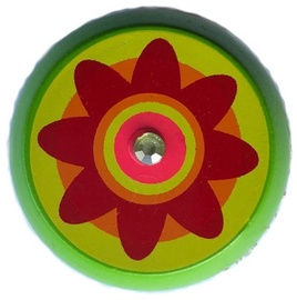 Woody Yo-Yo Green With Flower 90735