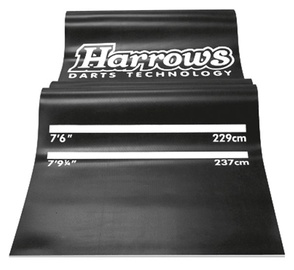 Smiginio guminis kilimėlis Harrows Darts Mat, juoda