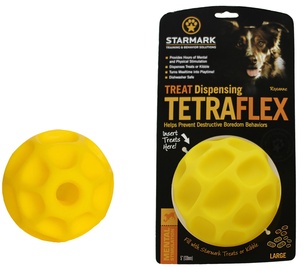 Starmark Treat Dispensing Tetraflex L Yellow