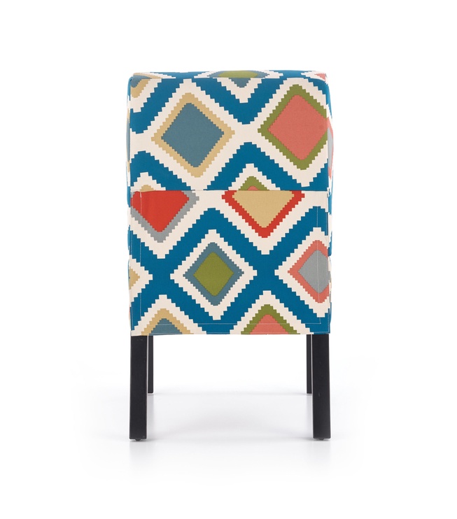 Atzveltnes krēsls Fido V-CH-FIDO-FOT-WIELOBARWNY, daudzkrāsaina, 65 cm x 52 cm x 75 cm