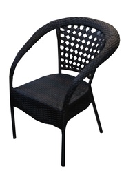 Aiatool Besk Garden Chair, must, 53 cm x 51 cm x 75 cm
