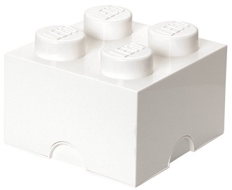 LEGO Storage Brick 4 Knobs Medium White