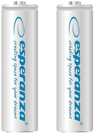 Esperanza Rechargaeble Batteries 2x AA 2000mAh White