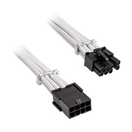 Pikendusjuhe BitFenix BFA-MAC-62EPS45WK-RP, valge/must, 0.45 m