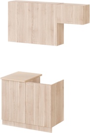 MN Kitchen Unit Simpl 1.7m With Shelve Shimo Light